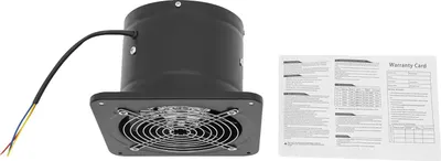 Immagine prodotto di Ventilatore di scarico, montato a parete, circolazione efficiente dell'aria, nero