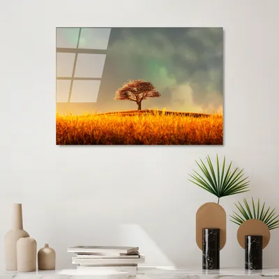 Produktbild von Wallity, UV-454 50 x 70, Dekorative Malerei aus gehärtetem Glas, 100 % gehärtetes Glas, Mehrfarbig, 50 x 70 cm
