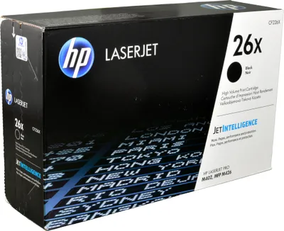 Produktbild von HP Original 26X Schwarz LaserJet Tonerkartusche mit hoher Reichweite, 9000 Seiten, Schwarz, 1 Stück(e)