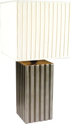 Produktbild von Näve Leuchten Tischleuchte mit E27 Tischleuchte mit E27 Tischleuchten - Keramik Tischleuchte, Tischlampe aus Keramik in silber, E27-Fassung