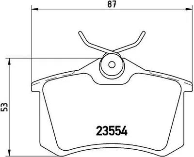 Produktbild von Brembo Bremsbelagsatz, Scheibenbremse Hinterachse P 85 017