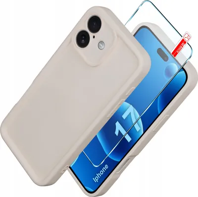 Produktbild von iPhone 17 CASE Silikonhülle MATT + GLAS 9H
