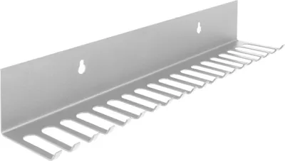 Produktbild von DeLOCK Kabelhalterung 318 x 65 mm zur Wandmontage grau, Kabelhalter, Wand, Metall, Grau
