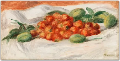 Produktbild von Coloray Bild aus Leinwand 120x60 Leinwand Dekoration - Erdbeeren Mandeln