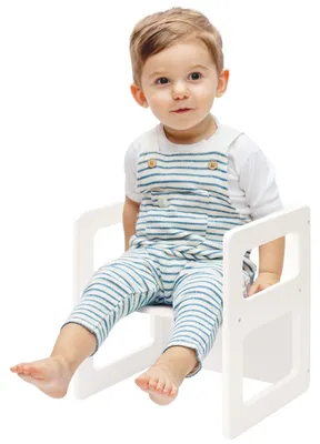 Immagine prodotto di Omgoods - Seggiolone per bambini in legno, regolabile in altezza