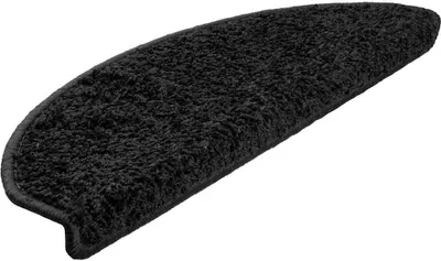 Produktbild von vidaXL Stufenmatten 20 Stk. 65x21x4 cm Schwarz Halbrund Groß