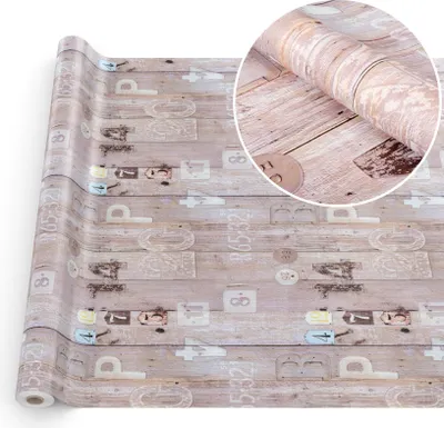 Produktbild von Tischdecke Wachstuch Chick&Charme Holz Beige Robust Wasserabweisend Breite 140 cm Länge 2000 cm