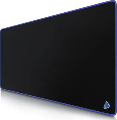 Image de Tapis de souris gaming Titanwolf XXL, 900 x 400 x 3 mm, sous-main, lavable, dos antidérapant, vitesse & précision, tête bleue