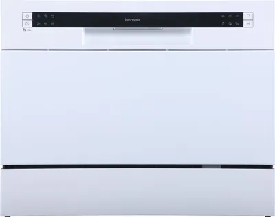 Produktbild von homeX GST6AE-W Tischgeschirrspüler | Mini Geschirrspüler mit 6 Programmen | Spülmaschine klein für 6 Maßgedecke | Weiß