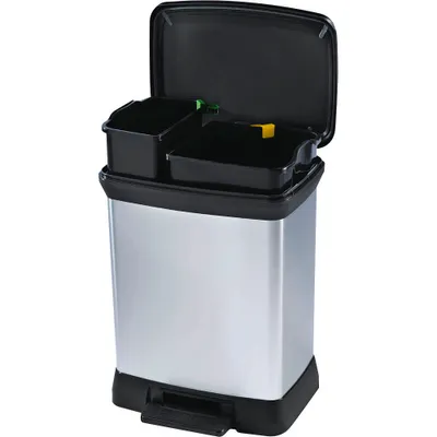 Zdjęcie produktu dla curver 240638 DECOBIN DUO Abfalleim 30L sm