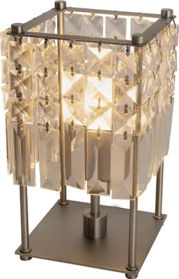 Produktbild von Näve Leuchten Kristall-Glastischleuchte "Glitter" Kristall-Glastischleuchte "Glitter" Tischleuchten - Kristall-Glastischleuchte "Glitter", Tischlampe aus Metall und Glas in chrome, 24 cm hoch, Ø 13 cm, E14-Fassung