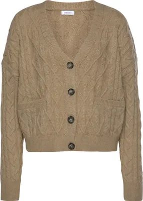 Produktbild von LASCANA Strickjacke camelfarben Größe 40/42