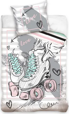 Produktbild von Baumwollbettwäsche Roller Skates Roller Dance