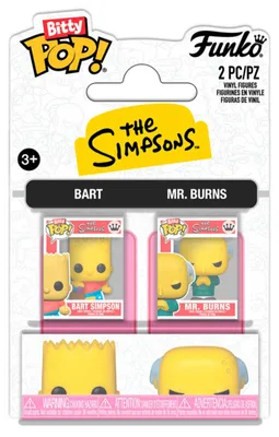 Produktbild von Bitty POP pack 2 figures The Simpsons Bart & Mr. Burns