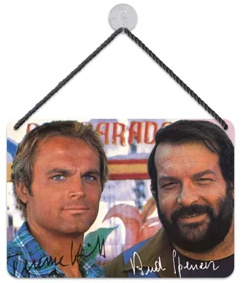 Produktbild von Bud Spencer & Terence Hill Blechschild Autogramm 16,5 x 11,5 cm