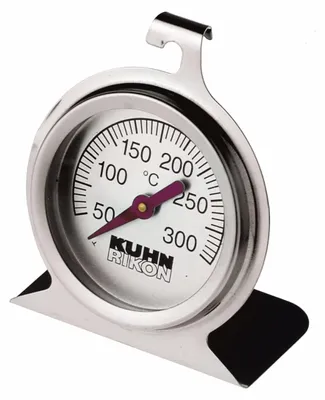 Ofenthermometer aus Edelstahl, 50-300 °C, Silber
