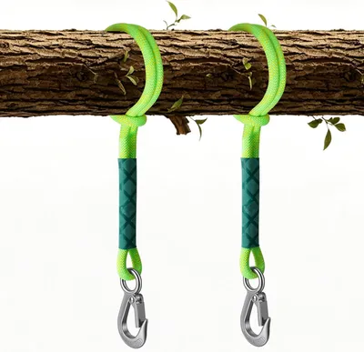 Imagen del producto de Soportes para columpio, tipo cuerda, 2 unidades, diámetro de 10 mm, longitud de 100 cm, para jardín y parques infantiles