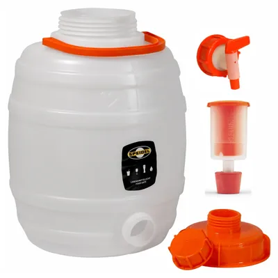 Produktbild von Speidel Getränkefass Rund 12 Liter mit Auslaufhahn NW10 incl. Gärspund