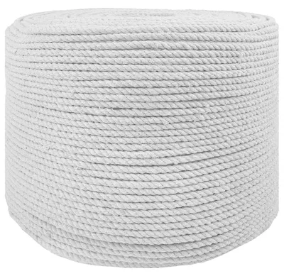 Immagine prodotto di vidaXL Corda bianca, 0,6 x 0,6 x 5000 cm, in cotone