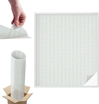 Zdjęcie produktu dla Folia witrażowa do okien - 116x100 cm - Folia witrażowa, dekoracyjna i nieprzezroczysta - Samoprzylepna folia dekoracyjna do szkła w witrażowy wzór - Ochrona UV, łatwa w montażu, dekoracja okna - Motyw geometryczny