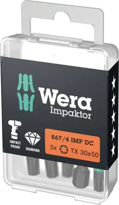 Image de Wera 05057666001 Torx bit T 30 F 6.3 5 pc(s)