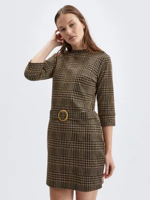 Produktbild von Orsay Braunes gemustertes Damenkleid 413032041000__M