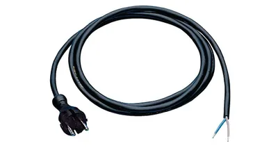 Produktbild von Anschlussleitung H05RN-F 2 x 1 mm 5 m mit Konturenstecker schwarz fr Innenbereich