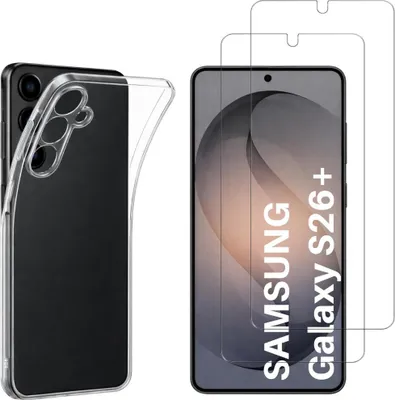 Produktbild von Hülle für Samsung Galaxy S26 PLUS mit 2 Displayschutzfolien aus Hartglas Phonillico®