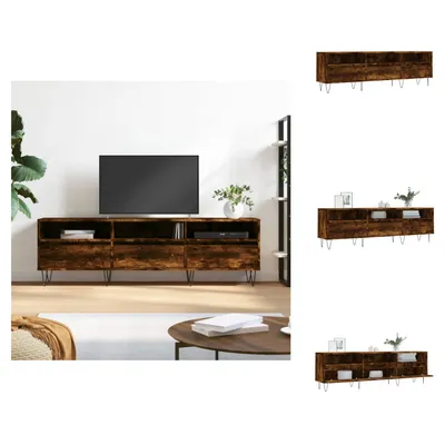 Obrázek produktu pro vidaXL TV skříňka kouřový dub 150x30x44,5 cm materiál na bázi dřeva - TV nábytek