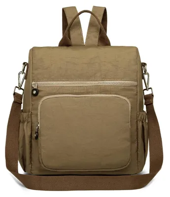 Imagen del producto de Mochila antirrobo para mujer, fabricada en nylon resistente al agua, ideal para uso escolar