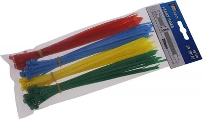 Produktbild von Kabelbinder 200x3. 6mm 100Stk farbig