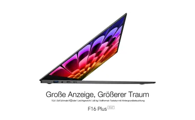 Produktbild von TECLAST F16Plus 15.6 Zoll Laptop, Intel Celeron N4120, 2.6GHz 6W lüfterlos, 8GB DDR4+256GB SSD, FHD 1920x1080 IPS, Win11