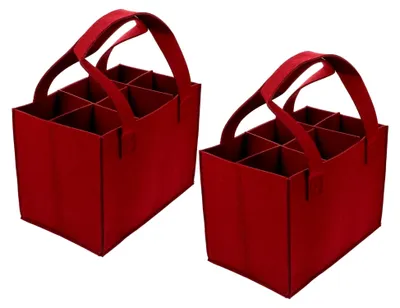 Produktbild von 2er Set Filztaschen für Weinflaschen