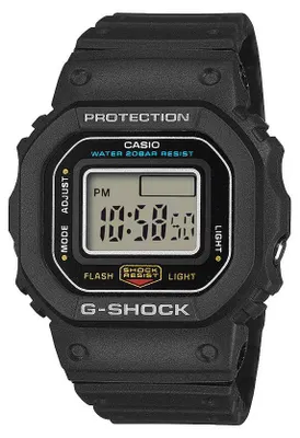 Produktbild von Casio Uni Ringuhr G-SHOCK SERIE 5600 Digital DWN-5600-1ER Resin, Schwarz