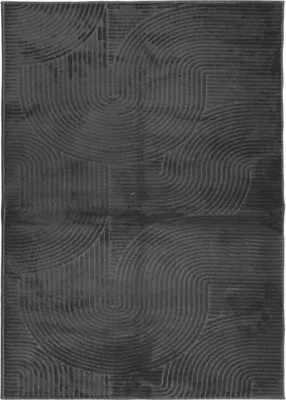 Produktbild von vidaXL Teppich IZA Kurzflor Skandi-Stil Anthrazit 240x340 cm