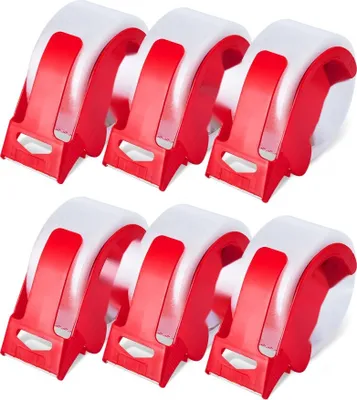 Produktbild von Packband 6er-Set 59,436m - Paketklebeband mit Spender 0,068mm - Leistungsstarkes Klebeband für Verpackung und Versand