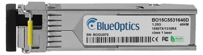 Produktbild von BlueOptics Brocade SFP-BXD53-40KM, BlueOptics BO15C5531640D, SFP-Transceiver, LC-Simplex, 1000BASE-BX-D, Singlemode-Glasfaser, Sendeleistung 1550nm / Empfangsempfindlichkeit 1310nm, 40 km