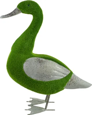 Image de Figurine décorative en métal PASSARI Canard 47 x 18 x 58 cm Vert 1 pièce