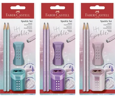 Immagine prodotto di FABER-CASTELL Schreibset Sparkle Cosmic BK+Acc.
