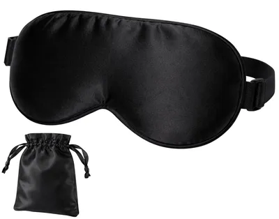 Productafbeelding van Nuvance Slaapmasker - Zijden - Oogmasker - Verstelbaar - Ademend Ontwerp - voor Mannen & Vrouwen - Slaapmaskers