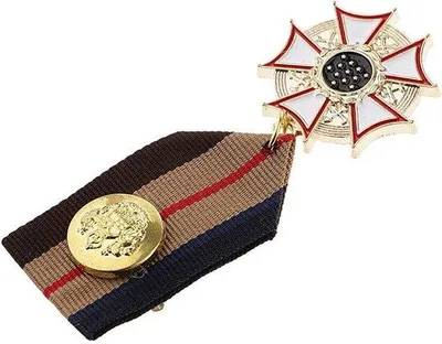 Produktbild von Kreuzförmige Metall-Brosche mit einzigartigem Badge, ideal für Accessoires und Geschenke