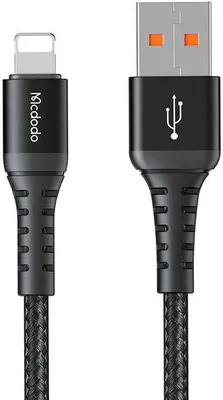Obrázok produktu pre Mcdodo CA-2261, 1 m, Lightning, Samec, Samec, Čierna, Priamy