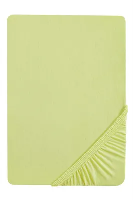 Produktbild von biberna Jersey-Elastic-Spannbetttuch PISTAZIENGRÜN 180x200-200x220 cm