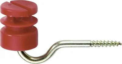 Produktbild von 100er Pack Schlitzisolator rot, 5,3mm Stütze,