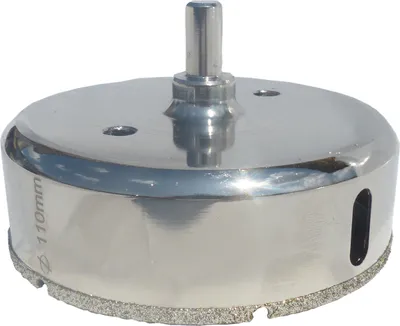 Produktbild von Fliesenbohrer Ø 110mm Glasbohrer Diamantbohrer Steinbohrer Kernbohrer Bohrkrone Hohlbohrer Diamantbohrkrone Marmorbohrer Bohrer BOHRFUX