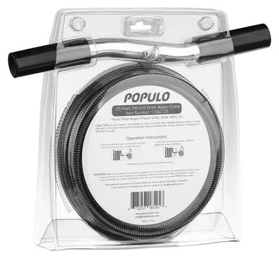 Ersatzkabel für Abflussreinigungsspirale (CADL-2004, PEDC-23), 25 Fuß