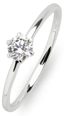 Produktbild von Diara Ring Krappe Lab Grown Diamant 0,3 ct 585 Weißgold DS2122W Gr. 52