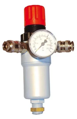 Druckluft-Druckregler mit Manometer, 1/2 Zoll, Edelstahl