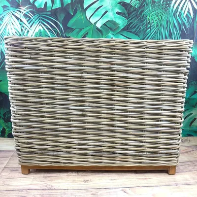 Produktbild von VAN DER LEEDEN Raumtrenner Rattan XL groß 100 x 45 x 82 cm