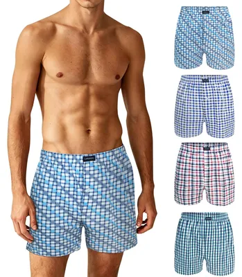Produktbild von Herren Boxershorts, 4er-Set aus Baumwolle
